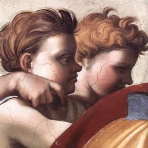 Michelangelo - Zechariah (detail-2) 1509