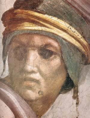 Michelangelo - Zerubbabel - Abiud - Eliakim (detail-2) 1511-12